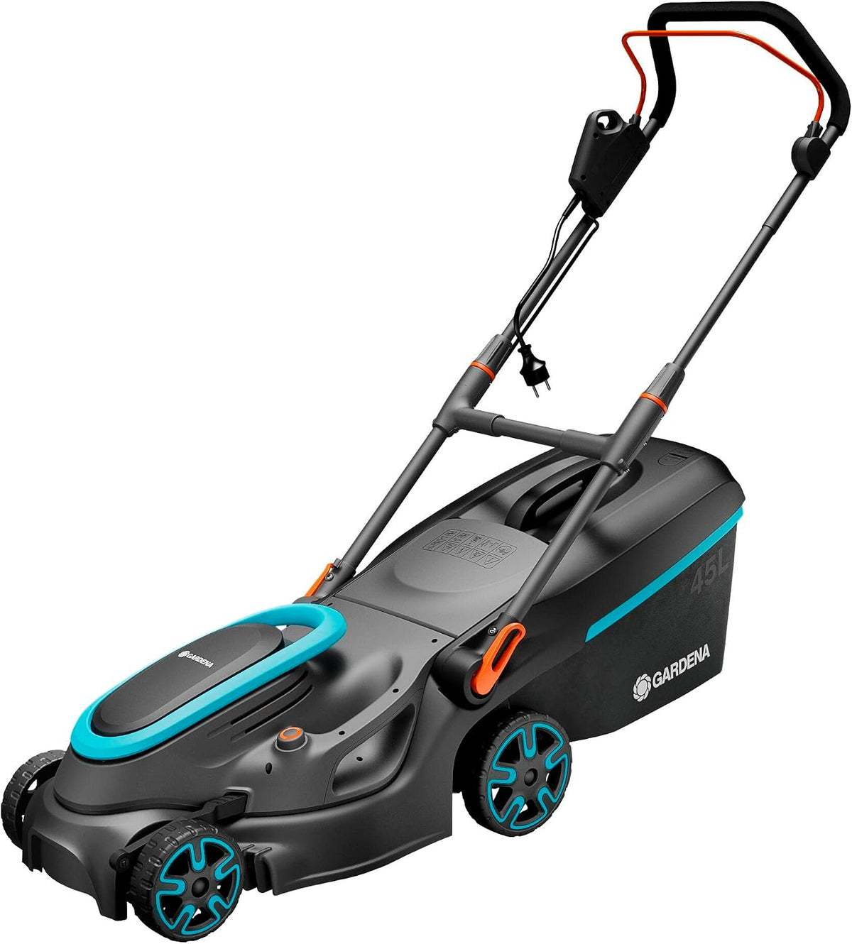 Gardena Elektrische maaier elektrograsmaaier PowerMax 37/1800 G2: Grasmaaier tot 500, 1800 W vermogen, 37 cm maaibreedte, 45 l inhoud