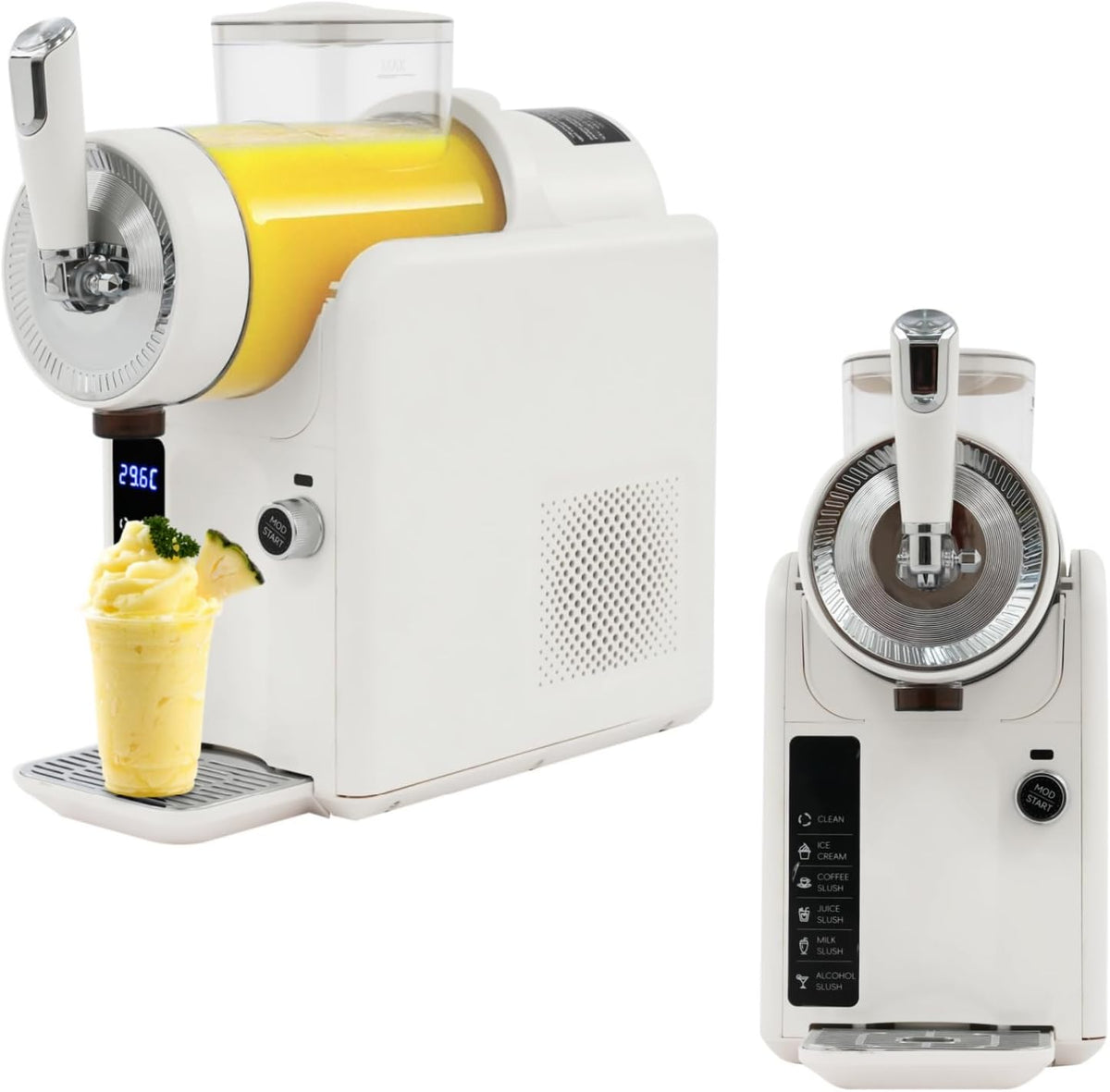 Suvnlsy Ijsmachine Volautomatische slush-machine, 2 liter, zelfreiniging, slushie maker, met meerdere programma's, voor smoothies, frappé