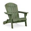 Sedia Adirondack in plastica verde per esterni