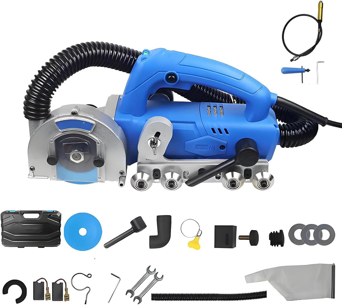 Borstels voor schoonmaak badkamer Grout Removal Tool, 1200 W, 9000 tpm, elektrische tegelreinigingsmachine, met diamantmes, efficiënte voegenreiniging