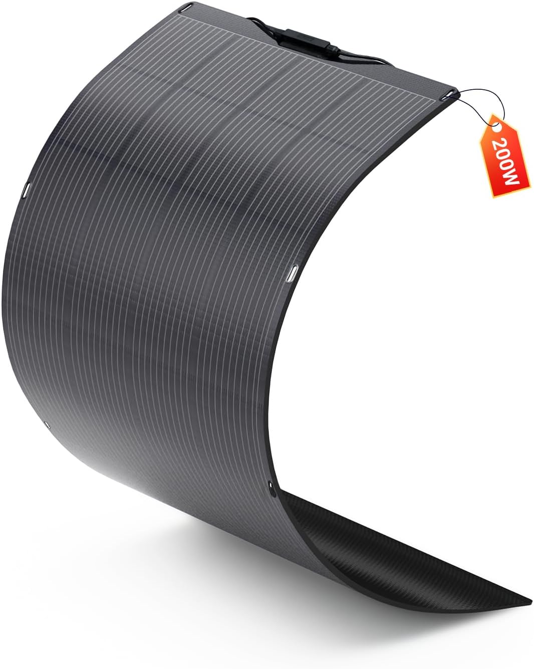 Allpowers Monokristallijne zonnepanel SF200 Flexibel zonnepaneel, 200 W, 12 V/32 V, ETFE monokristallijn, zonnecel, off-grid, voor campers, daken