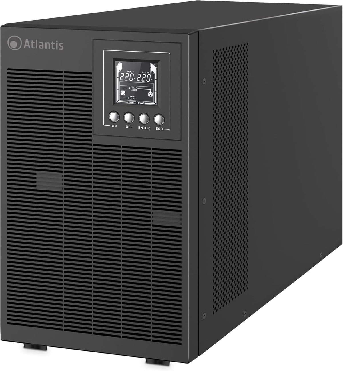 Niet-onderbreekbare voeding (ups) Atlantis A03, OP3002P PRO UPS OnLine onderbrekingsgroep server dubbele converter zuivere sinusgolf 3000 VA 2700 W