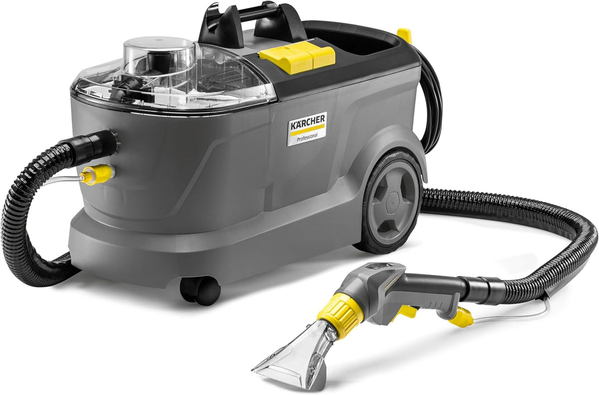 Kärcher Tapijtreiniger Puzzi 10/1 sproei-extractieapparaat, inclusief bekledingsmondstuk en vloermondstuk, voor het reinigen van tapijten en bekleding