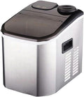 ASerZenith Ijsmachine Automatische, Snelle, Compacte Ijsmachine, Voor Thuisgebruik, Draagbaar, Roestvrij Staal, Vierkante Ijsmachine(Eén Kleur
