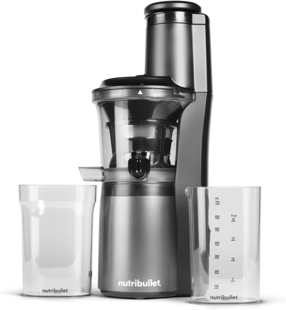 Sapcentrifuge NutriBullet Slow Juicer NBJ500 Koudsap, 150 W vermogen, 887 ml pulpcontainer, 700 ml karaf, zwart