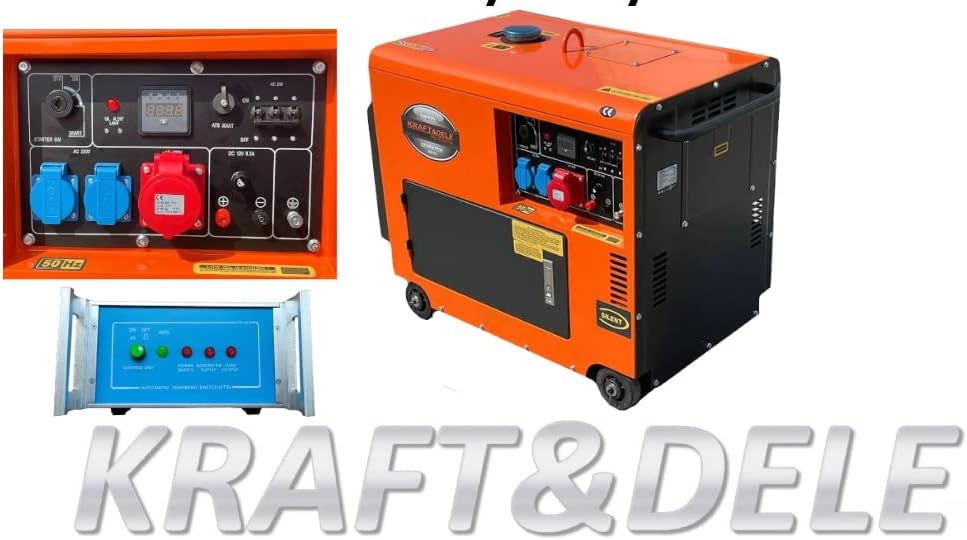 Aggregat Kraft&DELE Demper Diesel Generator Monofase 3x220v 1x380v Driefasige