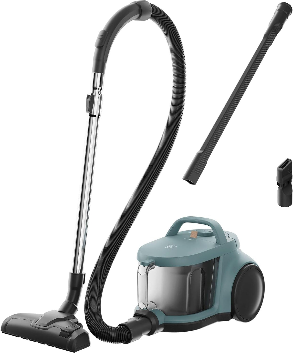 Electrolux Stofzuiger Clean 300 EL31C2OG, 99,99% zuigkracht, bereik van 8 meter, zonder zak, HEPA-filter, groen, CombiFloor zuigmond