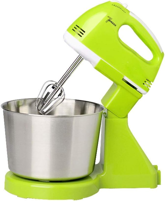 Fhkbb Staande mixer Keukenrobot 100W elektrische garde 2IN1 voedselhandmixer, voor cake, beslag, brood, desse