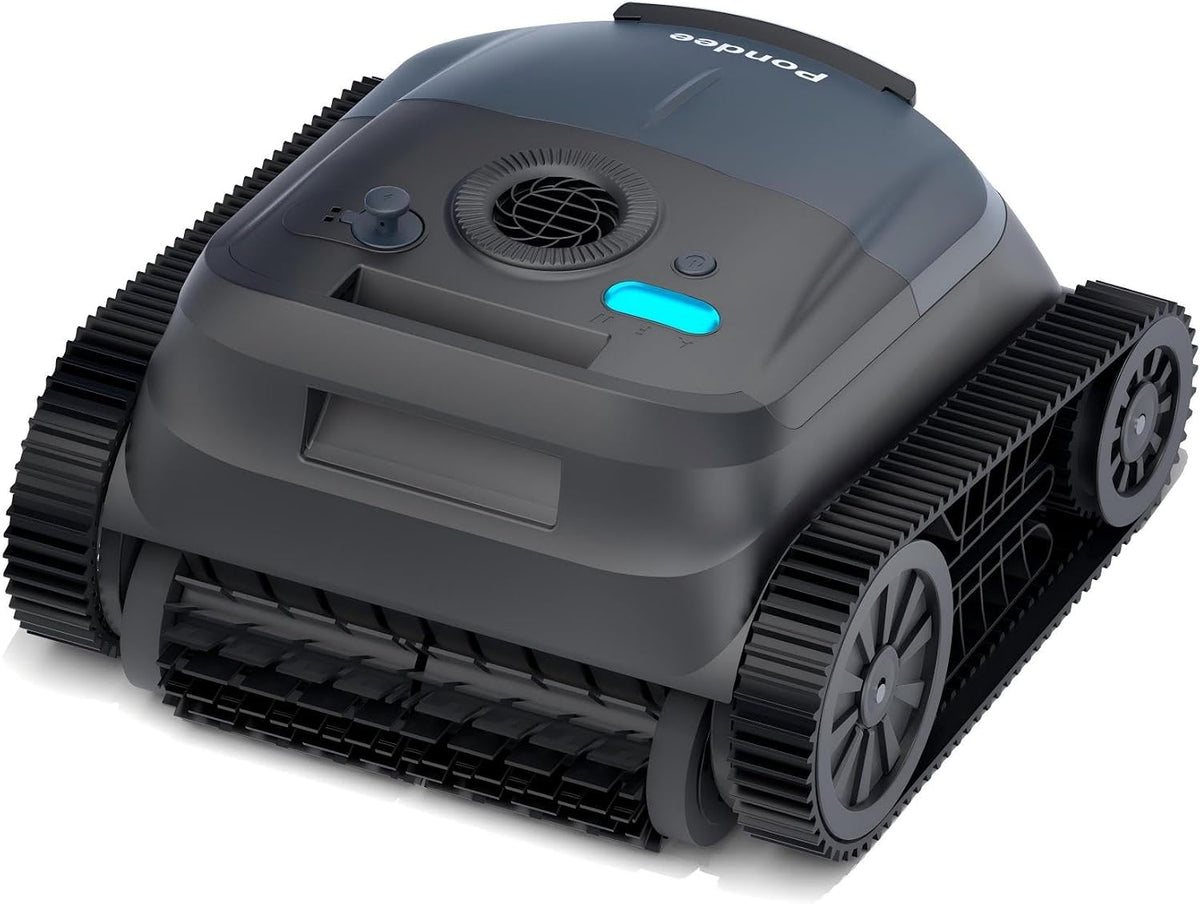 Zwembadrobot Pondee Upgrade (2026) X5 Poolroboter, 180 Min. Looptijd, Zwembadzuiger 21 m3/u Zuigkracht, 3 Borstelloze Motoren, met Accu