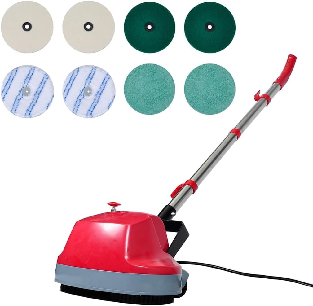Polijstmachine Molumvel Bohnmachine, 180 W, 5-in-1 vloerpolijstmachine, met dubbele kop