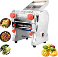 Pastamachine Whyydss Commerciële elektrische pastamaker, 550W/750W roestvrijstalen pastamaker, RollerWidth24cm, KnifeWidth18mm