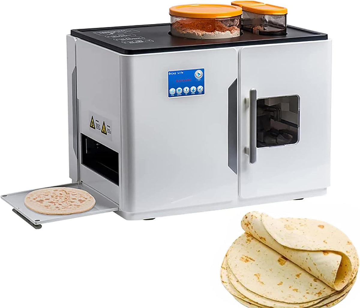 Crêpemaker Automatische pannenkoekenmaker - elektrische machine, voor pannenkoeken, tortilla's en flatbreads - bediening, met één knop