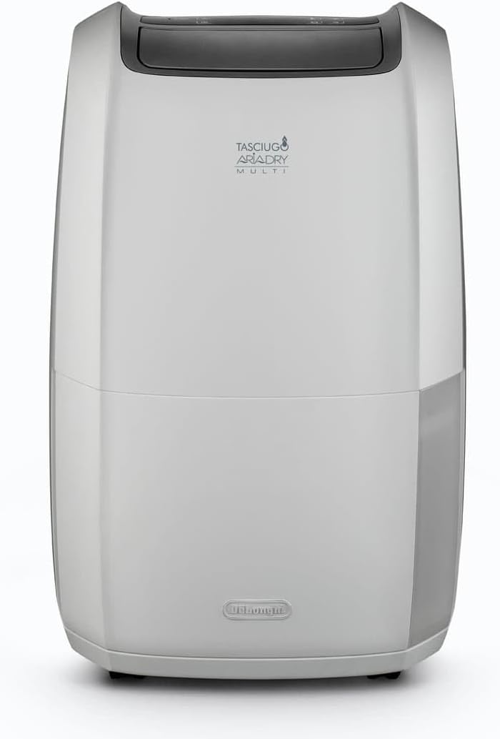 Luchtontvochtiger De'Longhi DDSX225 AriaDry, 446 W, 25 liter, 44 decibel, wit, voor thuis, kunststof
