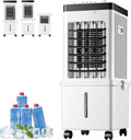 Yntegrity Mobiele airco Draagbare airconditioner, 7,5 uur timer, 4-in-1 verdampingsluchtkoeler, met 15L watertank, 3 snelheden, afstandsbediening