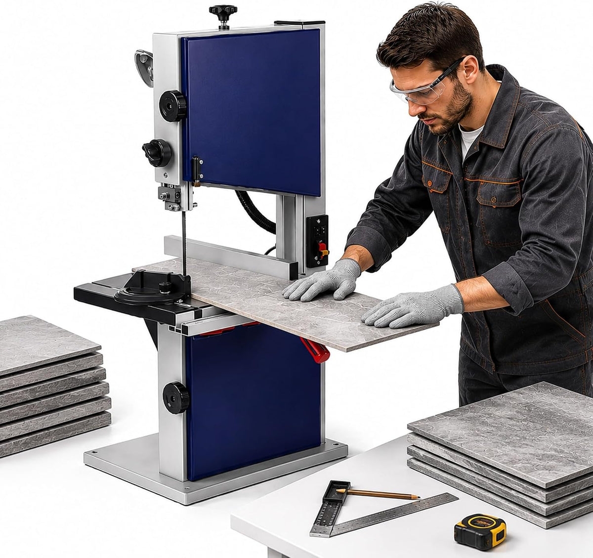 Bandzag 10' Lintzaag 5.3A, Staal Bandsaw, voor Hout & Metaal Snijden