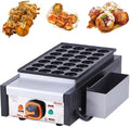Takoyakimaker Maak thuis Japans straatvoedsel - 1650W elektrische Takoyaki-machine, met antikleefoppervlak, commerciële octopusbalmaker, ideaal