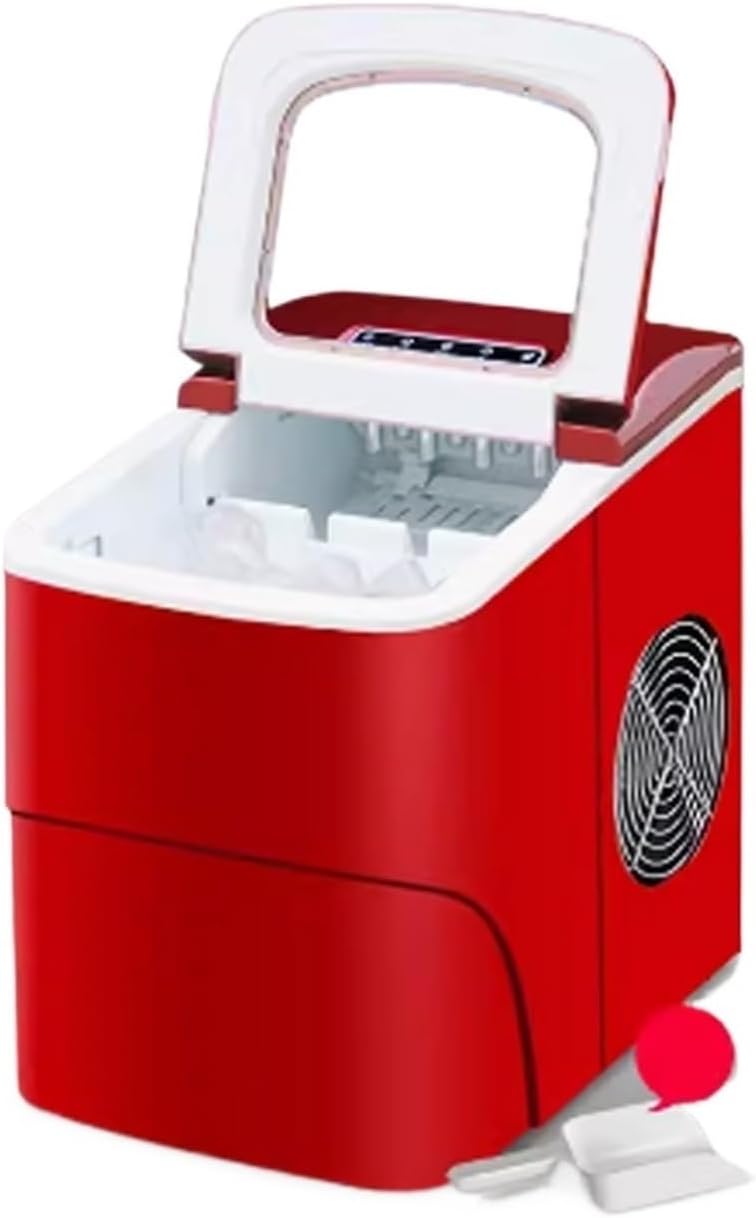 gC7aHx8 Ijsmachine 26Lb automatische vintage rode draagbare op aanrecht