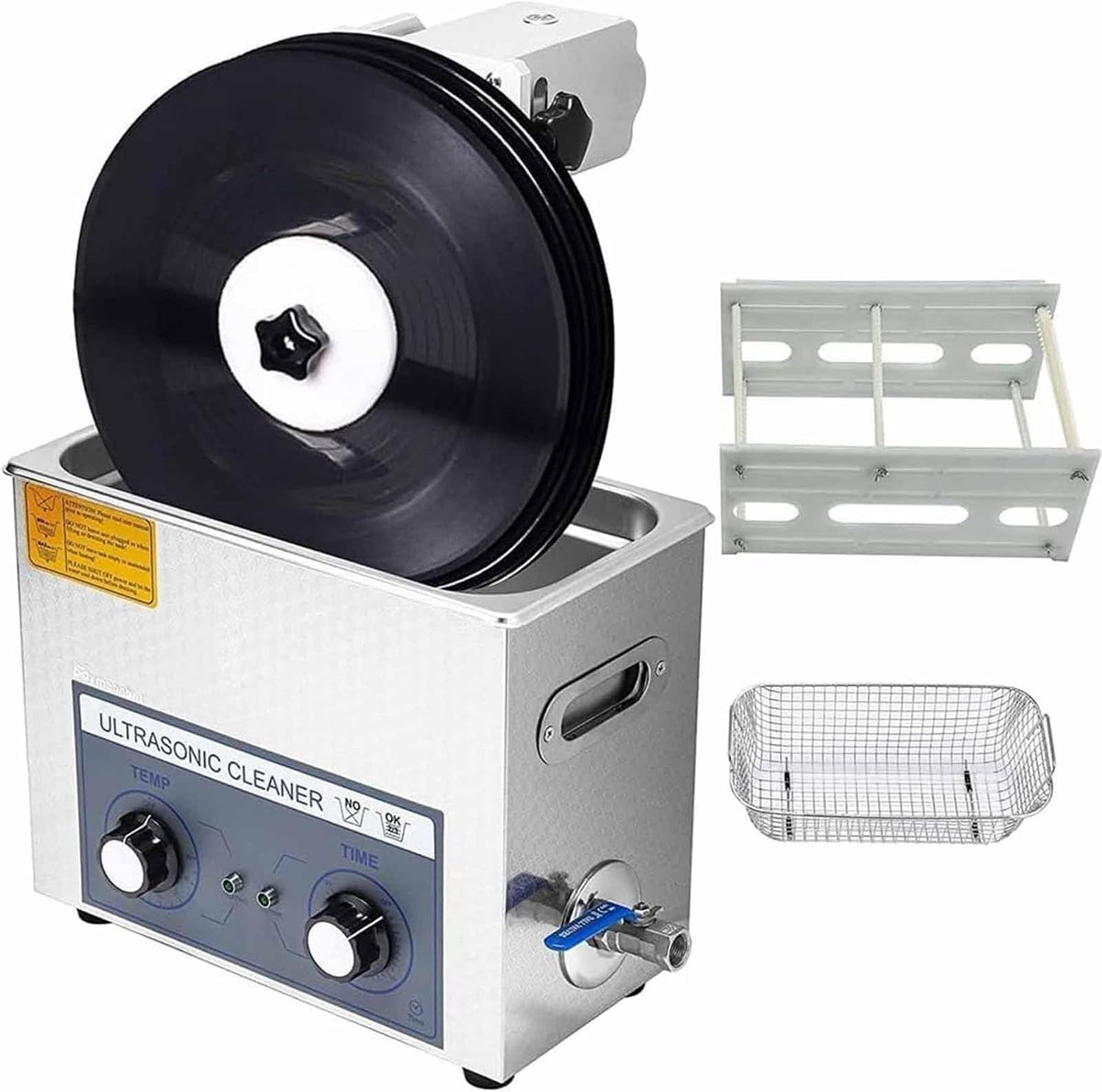 Ultrasone reiniger PixCy 6l, roestvrijstalen 180w ultrasone reinigingsmachine, 110V, met digitale verwarming en timer
