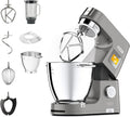 Kenwood Keukenmachine Titanium Chef Patissier XL, met 7L EasyWarm kom, 1400 Watt, KWL90.034SI, ingebouwde weegschaal en blender, RVS, Zilverkleur