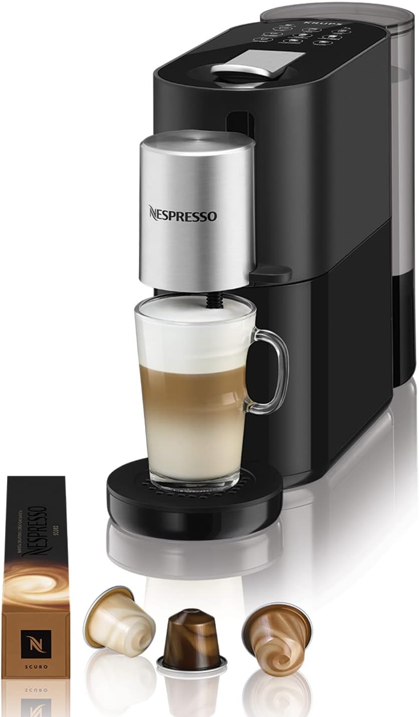 Nespresso Espressomachine Krups, Barista melkopschuimer YY4355FD, koffiecapsulemachine, espresso stijl