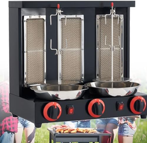 Grill Commerciële Verticale Doner Kebab Machine Gyro Rotisserie 360, voor Thuis Keuken Partij