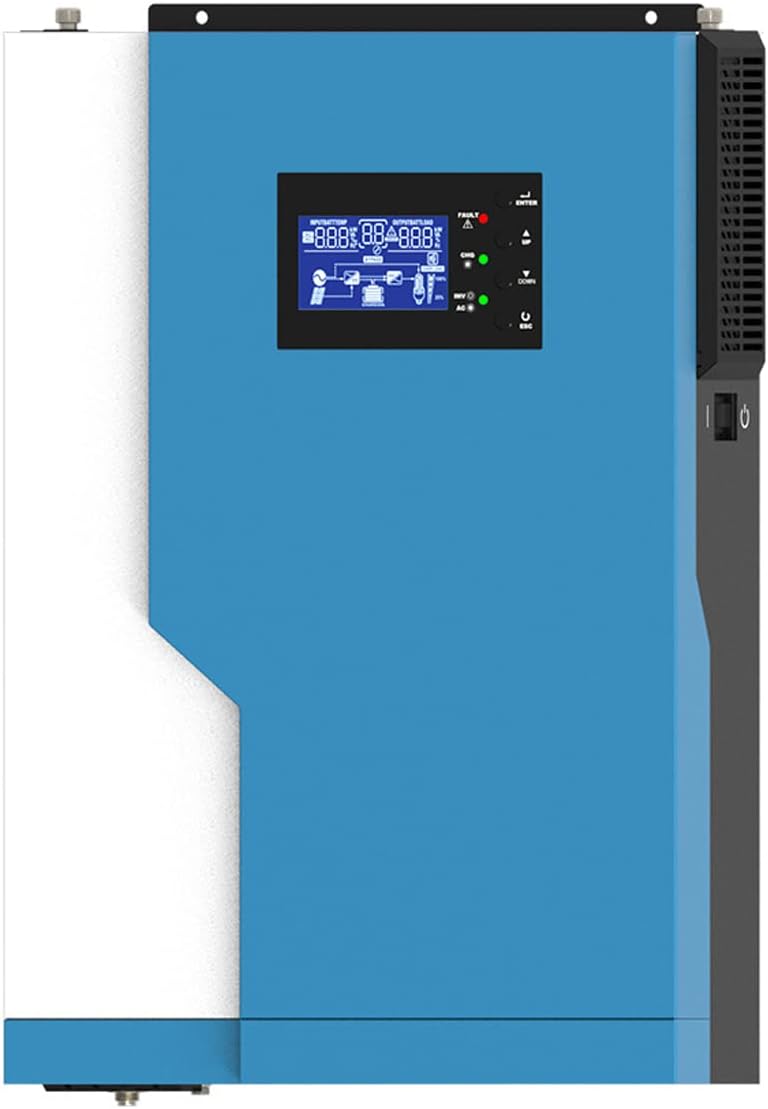 Hybride omvormer voor zonne-energie Hybride omvormer 5.5KW, 24V 48V zuivere sinusgolf MPPT off-grid omvormer, met Wi, Fi-modus, geïntegreerde omvormer