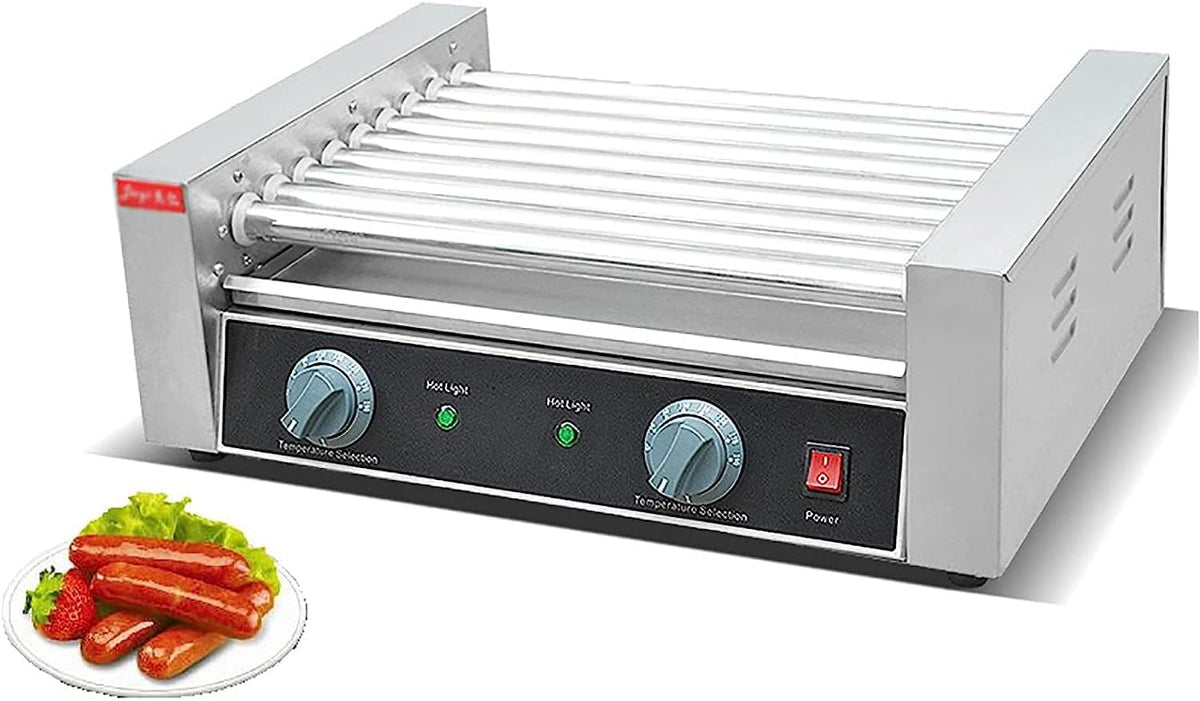 Dishengzhen Hot dog machines Hot Dog Roller Machine, 50-190° Temperatuurbeheersing, Commerciële Elektrische Hot Dog Roller Worst Machine Hot-dog
