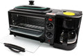 Yniyujkl Kookplaat 3, In-1 Ontbijtmachine: Filterkoffiezetapparaat, Teppanyaki, Oven, Broodoven, Pizzaoven, Eieromelet