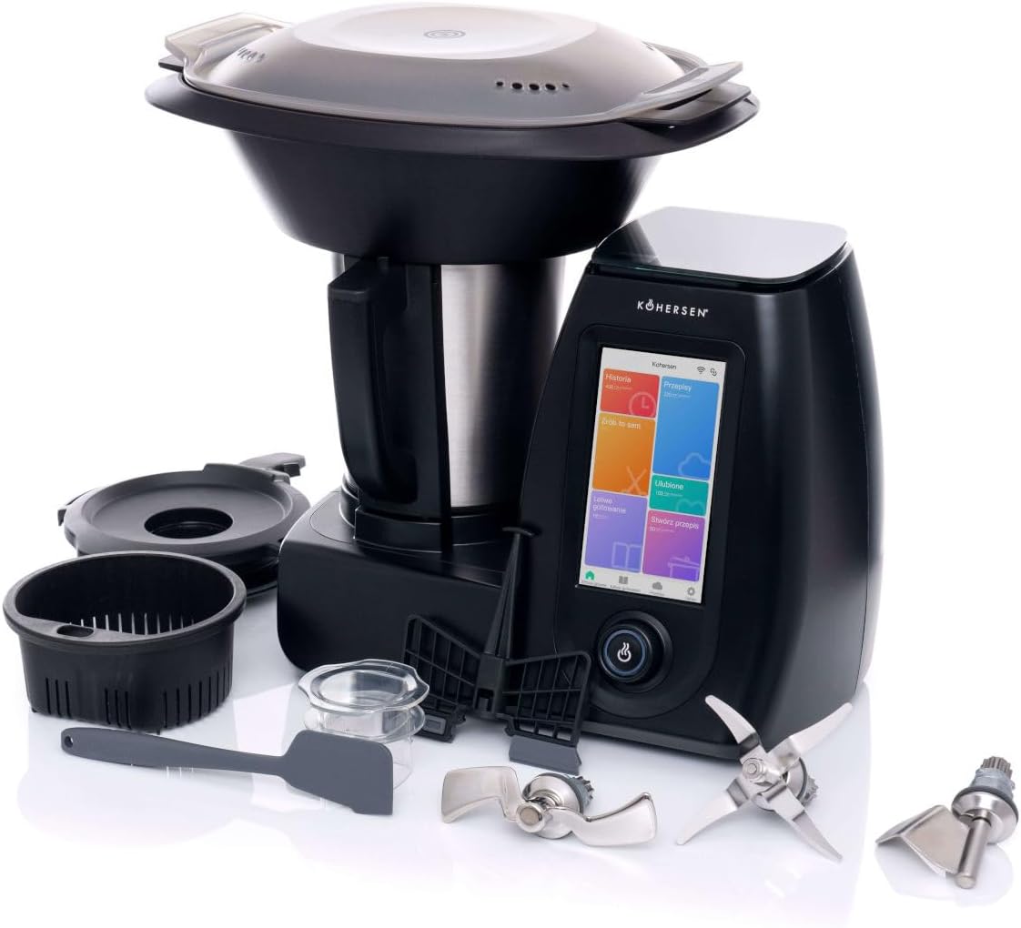 Kohersen Staande mixer 71947, Multifunctionele keukenrobot CY021, zwart