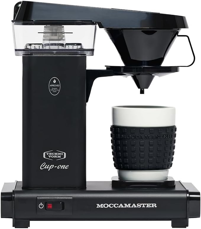Moccamaster Koffiezetapparaat Cup, 2 kopjes, One, filtermachine, voor koffiemachines, kleine koffiemachine, koffiefilter, matzwart