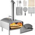 Shehuali Pizzaoven 12'Draagbare Pizza Oven Houtgestookte Food Grade Roestvrij, voor Outdoor BBQ Picknicks Bakken Pizza, brood, Garnalen, Worst