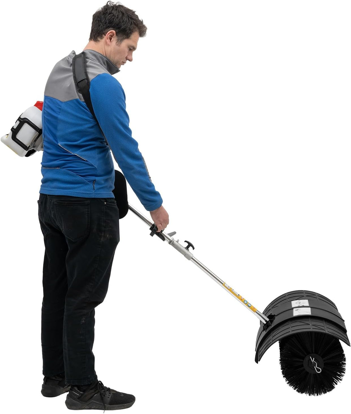 Balider Sneeuwfrez Veegmachine, veegbreedte 56 cm, 52 cc, 2-takt motor, motorbezem, sneeuwruimer, benzine, Elekrischer Sweep, voor bladeren, zand