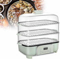 Steamers Steather Electrical Food, 12 uur looptijd, 360° elektrische stoompan, met 3 niveaus, 360 graden stoomcyclus, 3 niveaus, afneembare stoomkoker