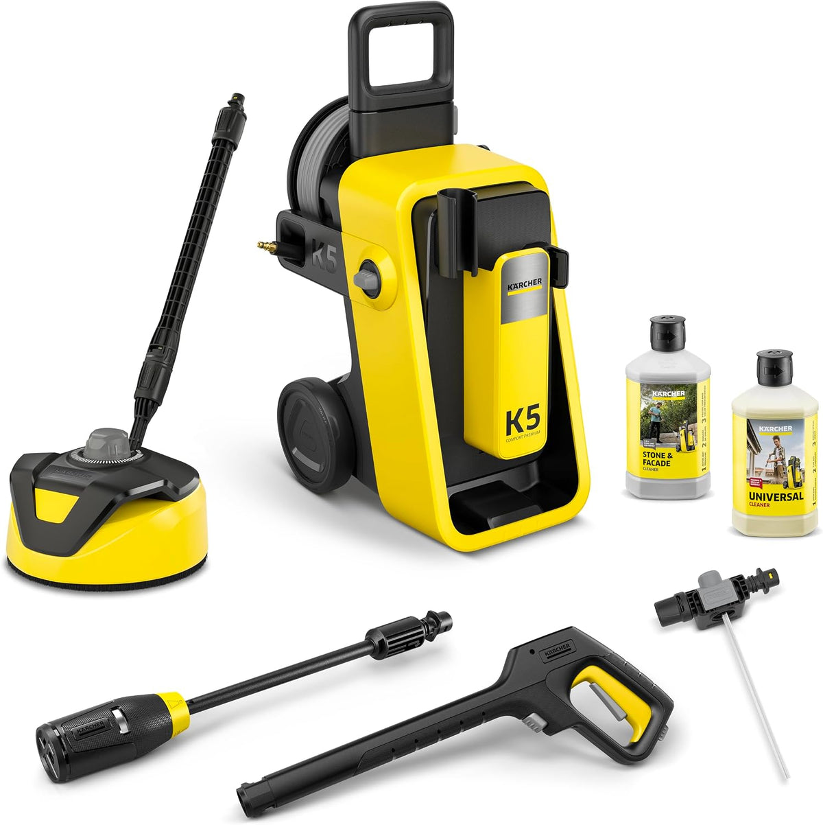 Kärcher Hogedrukreiniger K 5 Comfort Premium Home, druk: 145 bar, wateropbrengst: 500 l/u, gewicht: 18 kg, oppervlakte: 40 m2/u, 4-in-1 Multi Jet