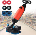 Hydravex Vloerreinigingsmachine Professionele vloerschrobber, 43 cm breed, met dubbele borstels en 360° draaibare kop, geschikt, loopmodel, voor thuis
