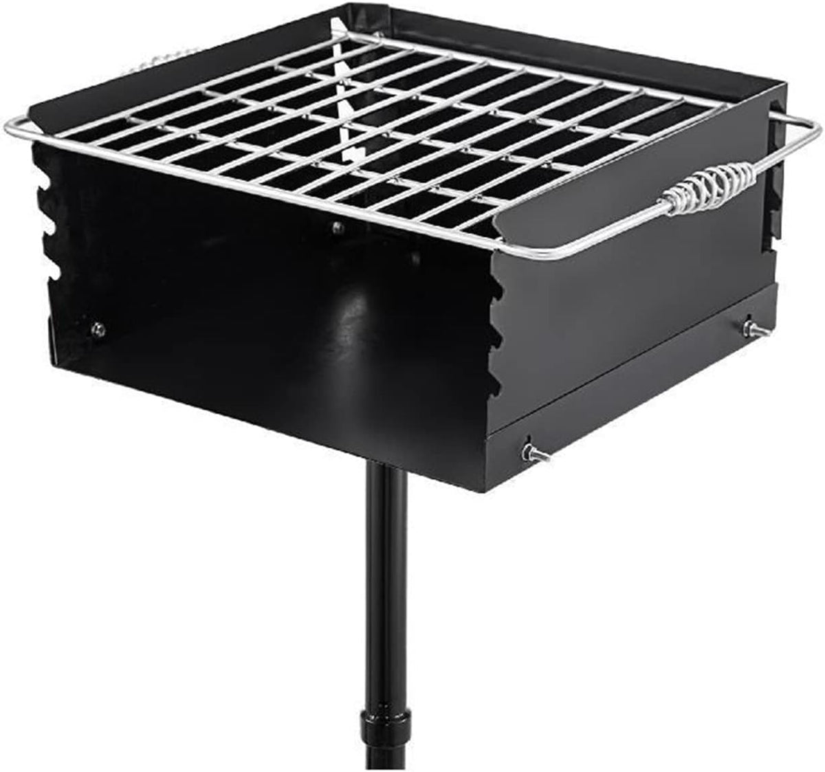 Grill Houtskool BBQ, 360o verstelbare roterende oven, met grillrooster, voor outdoor camping, draagbare koolstof vleesgrill, voor barbecueliefhebbers