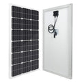ECO-Worthy Monokristallijne zonnepanel ECO, B-2 Draagbare 200 Watt (2 stks 100 watts) 18 Volt Monokristallijn Zonnepanelen 12 V Batterij, L02M100