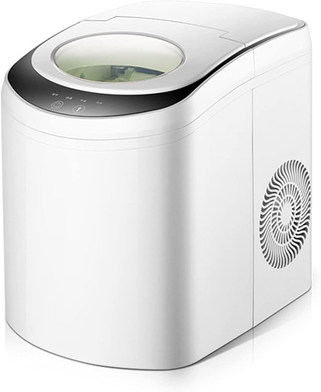 Xingluoy Ijsmachine op aanrecht, compacte ijsmachines van 26 lbs/24 uur, met zelfreiniging, draagbare ijsblokjesmachine