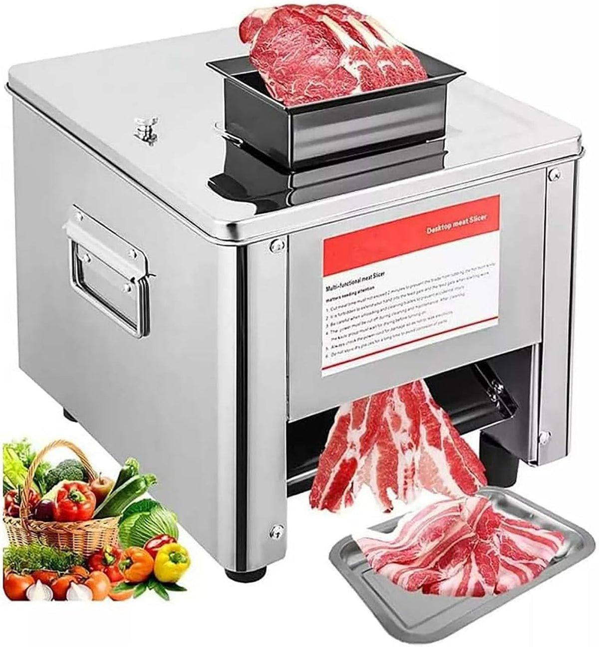 Dfdieratve Snijmachines 850w Vlees Snijmachine Snijmachine Kubus Versnipperd Vlees