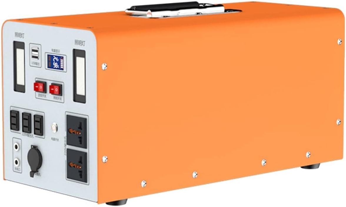 Htdre Aggregat Zonnegenerator 2000W (piekvermogen 4000W), camper (220V), draagbaar energiestation, met stopcontact, USB, autopoort, back-upvoeding