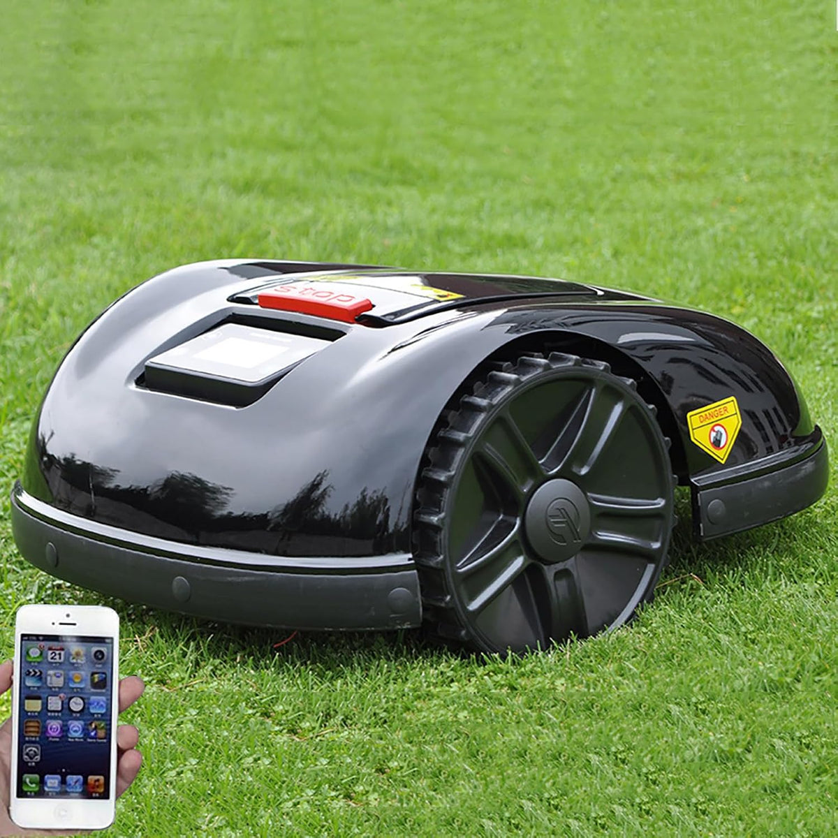 Snbgrye Robotmaaier Robot Grasmaaier, 6.6Ah Op Batterijen, Voor Tuin/Park (3200m2), Automatisch Opladende Tuinmaaier, Wifi, Afstandsbediening