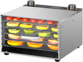 Aurikall Voedseldroger, 400 W elektrische voedseldrogermachine, met 24-uurs timer en instelbare temperatuur 30-90 °C, met 6 droogrekken