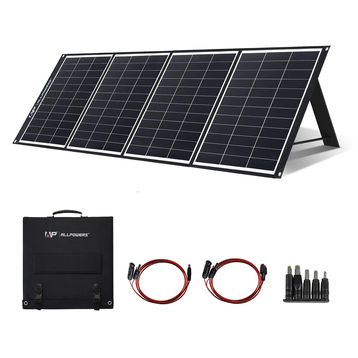 Monokristallijne zonnepanel Allpowers 200W opvouwbaar zonnepaneel zonnecel Zonnelader Draagbaar, Grid