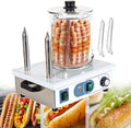 Kjhyypp Hot dog machines Hot Dog Roll Maker, groenten/elektrische broodoven/gelijkmatige verwarming (2 verwarmingsstaven), elektrische stoomboot
