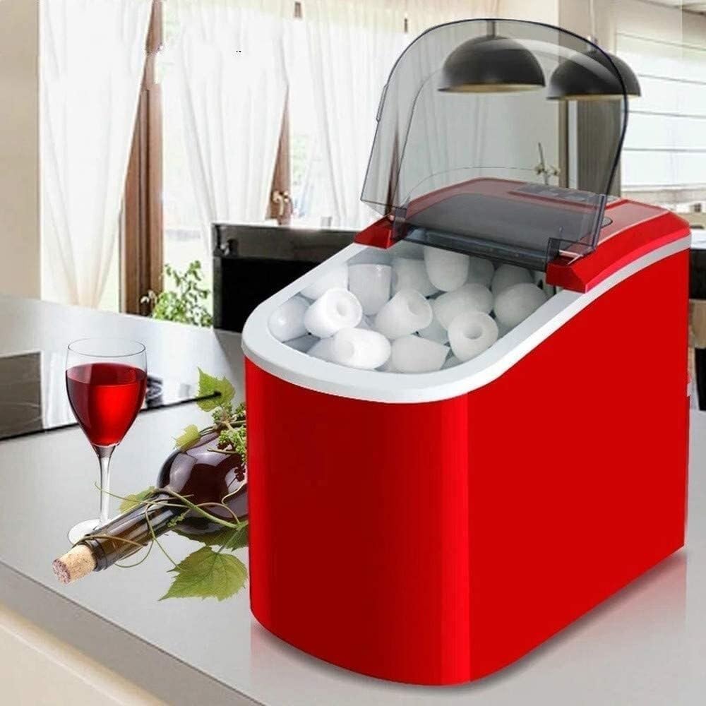 Xingluoy Ijsmachine, 33 LBS/24H draagbare en compacte ijsmachine, ijsblokjes klaar in 6 minuten, voor aanrecht, met duidelijke bediening, met ijsschep