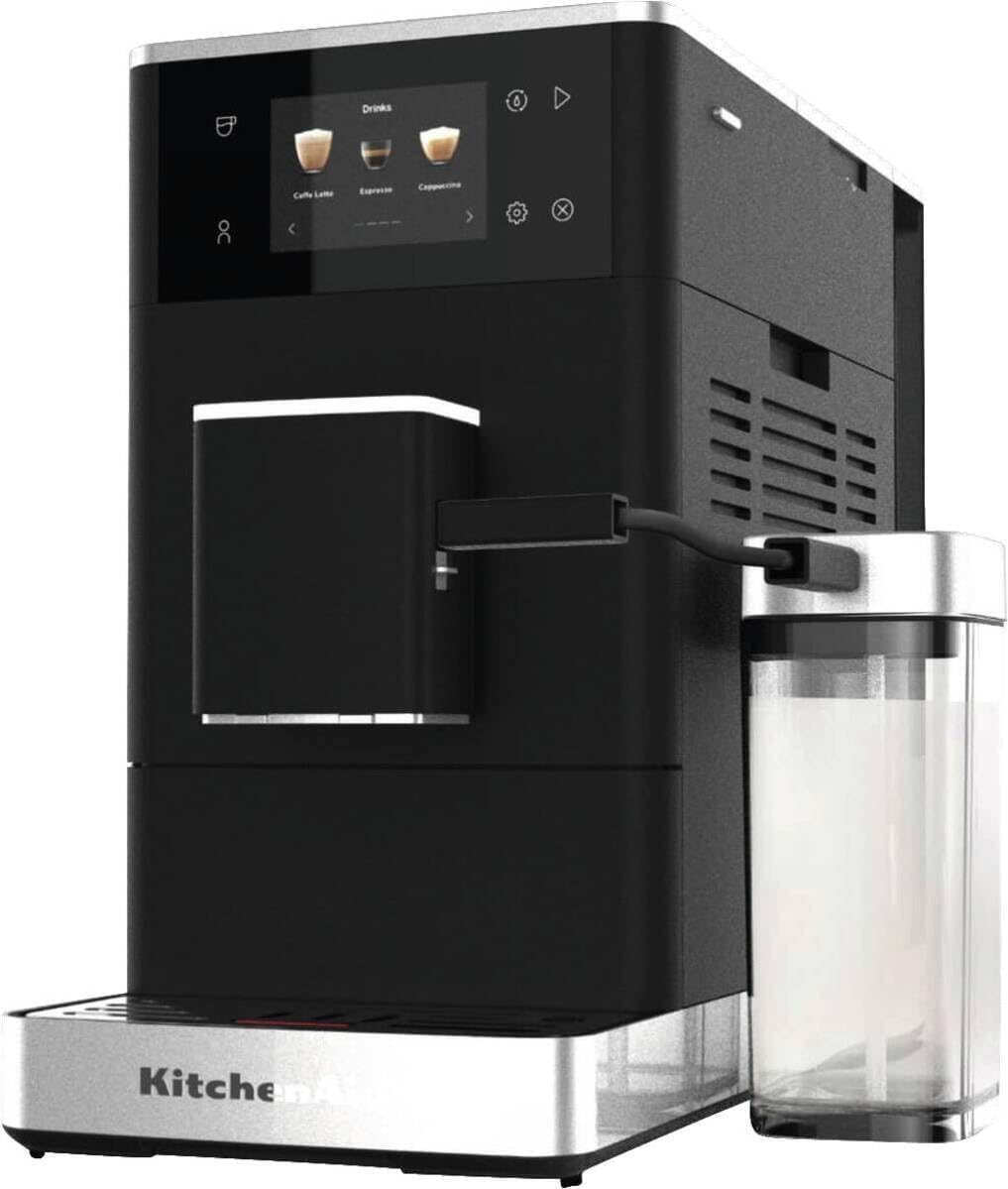 Espressomachine KitchenAid KF4 Volautomatische, zoethout zwart (5KES8454), meer dan 20 recepten (warme en ijskoffie), met molen, touchscreen