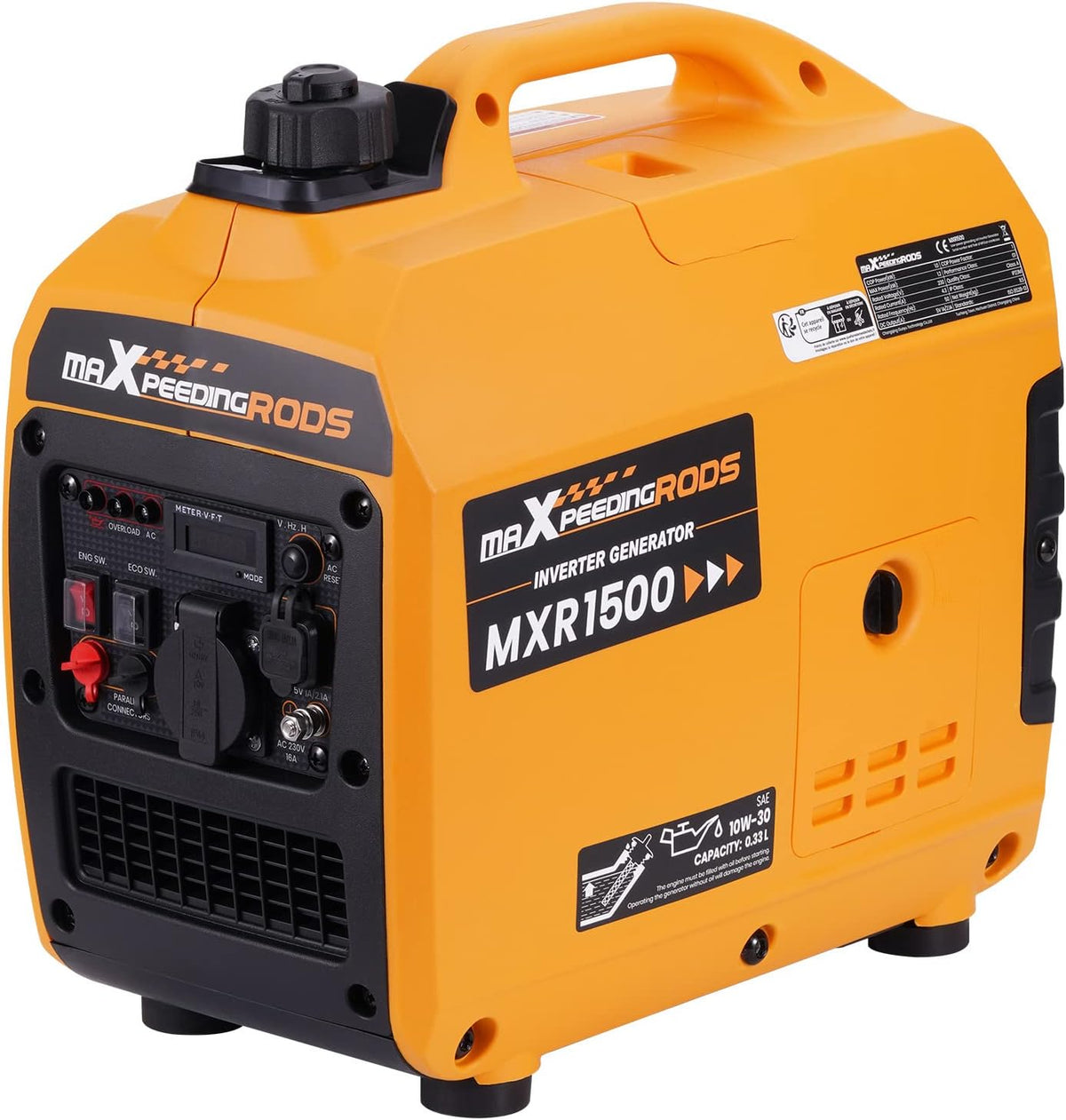 maXpeedingrods Aggregat 1200 W inverter, 4-takt, stroomgenerator, benzine