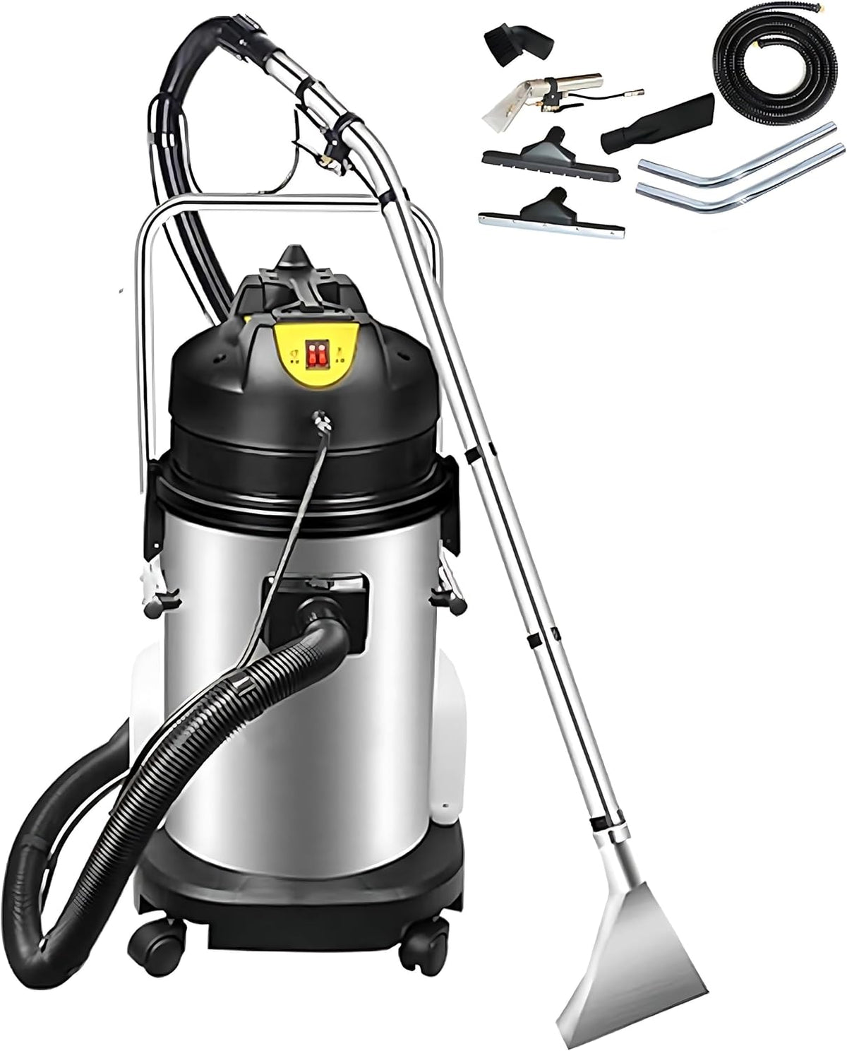 RoyceBee Tapijtreiniger Professionele 3-in-1 tapijtreinigingsmachine (40L/11 gal), Sproei-extractiemachine, voor tapijt en vloeren (nat/droog)