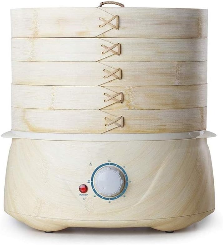 Steamers forestalk 3 Tier Bamboe Elektrische Stoomboot Roestvrijstalen, Voor Het Stomen Van Dim Sum Dumplings Broodjes Groenten Vis Rijst