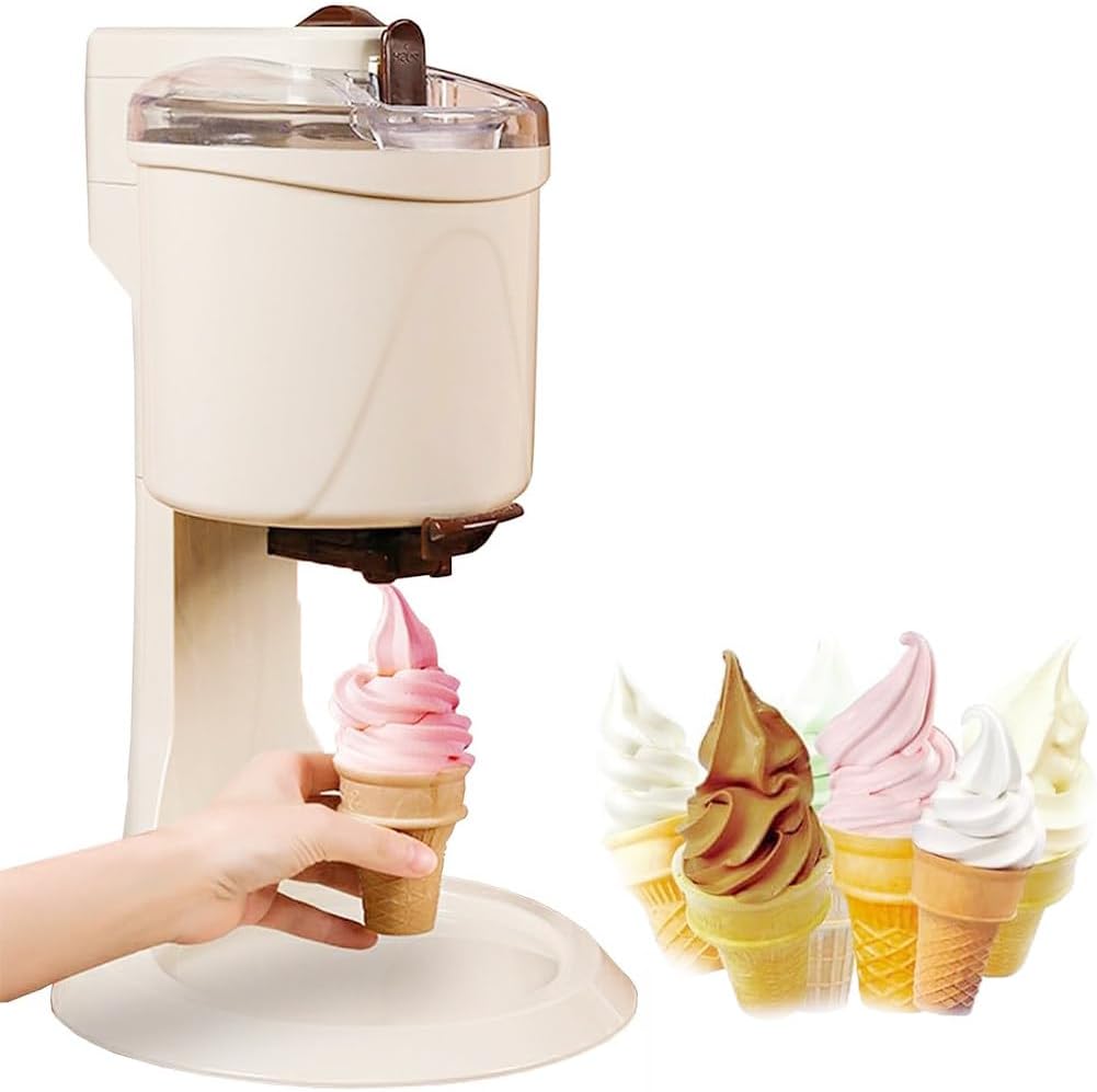 Gayayas Ijsmachine Commerciële Thuis DIY Keuken Automatische Mini Fruit Soft, Gezond, compact draagbaar ontwerp